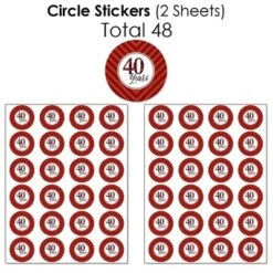 Big Dot Of Happiness We Still Do - 40th Wedding Anniversary - Anniversary Party Candy Favor Sticker Kit - 304 Pieces -Party Planers Store GUEST eeda30b1 d684 4482 9b46 e3aafec6f0a3