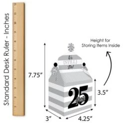 Big Dot Of Happiness We Still Do - 25th Wedding Anniversary - Treat Box Party Favors - Anniversary Party Goodie Gable Boxes - Set Of 12 -Party Planers Store GUEST eeff9632 c20a 4a60 b1c3 1fbbd1c5c8df