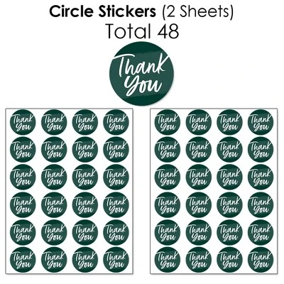 Big Dot Of Happiness Emerald Elegantly Simple - Guest Party Favors Candy Favor Sticker Kit - 304 Pieces 6 Big Dot Of Happiness Emerald Elegantly Simple - Guest Party Favors Candy Favor Sticker Kit - 304 Pieces - Image 4