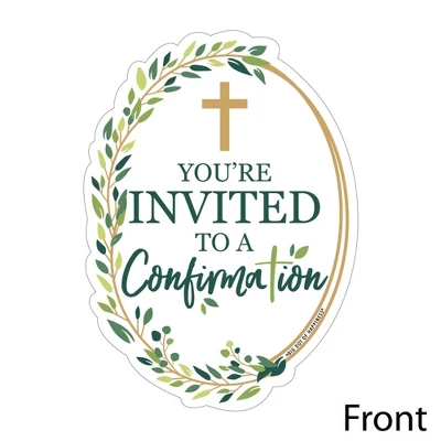Big Dot Of Happiness Confirmation Elegant Cross - Shaped Fill-in Invitations - Religious Party Invitation Cards With Envelopes - Set Of 12 3 Big Dot Of Happiness Confirmation Elegant Cross - Shaped Fill-in Invitations - Religious Party Invitation Cards With Envelopes - Set Of 12