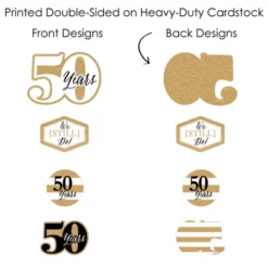 Big Dot Of Happiness We Still Do - 50th Wedding Anniversary - Anniversary Party Centerpiece Sticks - Showstopper Table Toppers - 35 Pieces -Party Planers Store GUEST efb6d0a4 fbe8 48cf a129 fb4e2eee5c84