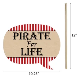 Big Dot Of Happiness Beware Of Pirates - Pirate Birthday Party Photo Booth Props Kit - 20 Count -Party Planers Store GUEST effc5d5e 1c60 4eac 943f 0c5f0f506ce0