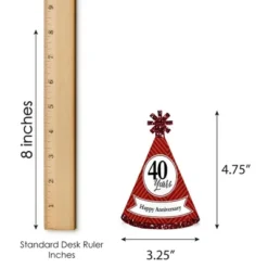 Big Dot Of Happiness We Still Do - 40th Wedding Anniversary - Mini Cone Anniversary Party Hats - Small Little Party Hats - Set Of 8 -Party Planers Store GUEST f03bcfa2 5e15 4a9b 8c6b 59927d86d5ef