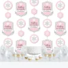 Big Dot Of Happiness Pink Winter Wonderland - Holiday Snowflake Birthday Party & Baby Shower DIY Dangler Backdrop - Hanging Vertical Decor - 30 Pieces -Party Planers Store GUEST f0f6c780 6d3b 4e1a a1fc 4528325907f2