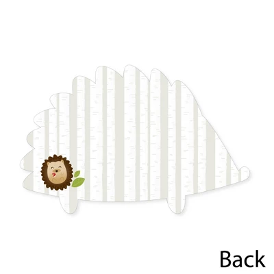 Big Dot Of Happiness Forest Hedgehogs - Shaped Thank You Cards - Woodland Birthday Party Or Baby Shower Thank You Note Cards With Envelopes - 12 Ct 5 Big Dot Of Happiness Forest Hedgehogs - Shaped Thank You Cards - Woodland Birthday Party Or Baby Shower Thank You Note Cards With Envelopes - 12 Ct - Image 3