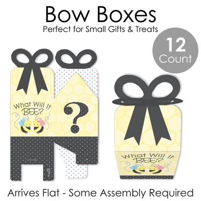 Big Dot Of Happiness What Will It BEE? - Square Favor Gift Boxes - Gender Reveal Party Bow Boxes - Set Of 12 6 Big Dot Of Happiness What Will It BEE? - Square Favor Gift Boxes - Gender Reveal Party Bow Boxes - Set Of 12 - Image 4