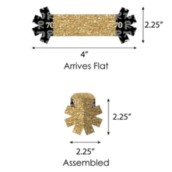 Big Dot Of Happiness Adult 70th Birthday - Gold - Birthday Party Paper Napkin Holder - Napkin Rings - Set Of 24 -Party Planers Store GUEST f1bce77d a2bd 4d61 833e d1dd4a202f0e