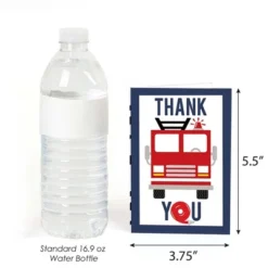 Big Dot Of Happiness Fired Up Fire Truck - Firefighter Firetruck Baby Shower Or Birthday Party Thank You Cards (8 Count) -Party Planers Store GUEST f279b98c 305f 460e a0f5 f62d89bdf31e