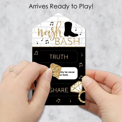 Big Dot Of Happiness Nash Bash - Nashville Bachelorette Party Game Pickle Cards - Truth, Dare, Share Pull Tabs - Set Of 12 3 Big Dot Of Happiness Nash Bash - Nashville Bachelorette Party Game Pickle Cards - Truth, Dare, Share Pull Tabs - Set Of 12