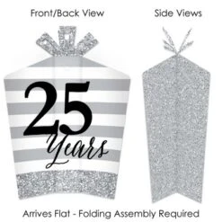 Big Dot Of Happiness We Still Do - 25th Wedding Anniversary - Table Decorations - Anniversary Party Fold And Flare Centerpieces - 10 Count
