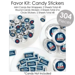 Big Dot Of Happiness Boy 16th Birthday - Sweet Sixteen Birthday Party Supplies - Banner Decoration Kit - Fundle Bundle -Party Planers Store GUEST f3678773 0677 45a1 84f5 db8c76740492