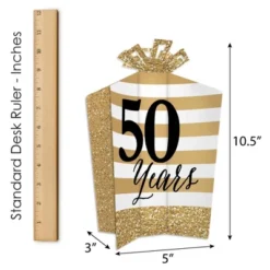 Big Dot Of Happiness We Still Do - 50th Wedding Anniversary - Table Decorations - Anniversary Party Fold And Flare Centerpieces - 10 Count -Party Planers Store GUEST f3a575a0 ebc3 429e 9885 a75a43748259