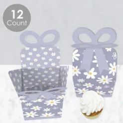 Big Dot Of Happiness Purple Daisy Flowers - Square Favor Gift Boxes - Floral Party Bow Boxes - Set Of 12 -Party Planers Store GUEST f41627dd a7a5 4136 abfa 33d31bc0aceb