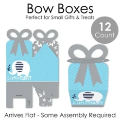 Big Dot Of Happiness Blue Elephant - Square Favor Gift Boxes - Boy Baby Shower Or Birthday Party Bow Boxes - Set Of 12 -Party Planers Store GUEST f429e4be 82e4 4082 b0d7 e6d2422cf660
