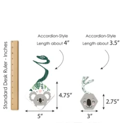 Big Dot Of Happiness Koala Cutie - Bear Birthday Party And Baby Shower Hanging Decor - Party Decoration Swirls - Set Of 40 -Party Planers Store GUEST f57f792a 42c6 4a6e 9a81 0f6ca3f33d91