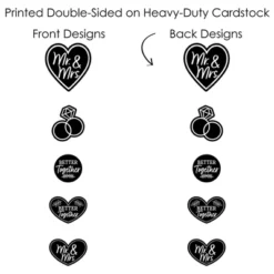 Big Dot Of Happiness Mr. And Mrs. - Black And White Wedding Or Bridal Shower Centerpiece Sticks - Showstopper Table Toppers - 35 Pieces 12 Big Dot Of Happiness Mr. And Mrs. - Black And White Wedding Or Bridal Shower Centerpiece Sticks - Showstopper Table Toppers - 35 Pieces -Party Planers Store GUEST f5ae5d1c 2c95 457c 888d 38fb6760bbc7