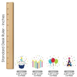 Big Dot Of Happiness Cheerful Happy Birthday - Colorful Birthday Party Scavenger Hunt - 1 Stand And 48 Game Pieces - Hide And Find Game -Party Planers Store GUEST f5e10b17 ef51 46db 8033 ce717a92c621