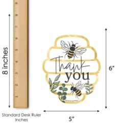Big Dot Of Happiness Little Bumblebee - Shaped Thank You Cards - Bee Baby Shower Or Birthday Party Thank You Note Cards With Envelopes - Set Of 12 -Party Planers Store GUEST f67056a7 64fc 49a1 b274 523954d49c76