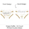 Big Dot Of Happiness It’s Twins - Diaper Shaped Raffle Ticket Inserts - Gold Twins Baby Shower Activities - Diaper Raffle Game - Set Of 24 -Party Planers Store GUEST f6c97a6c 32ae 40af 8c5a 32ff56fda9b5
