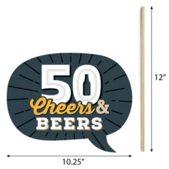 Big Dot Of Happiness Cheers And Beers To 50 Years - 50th Birthday Party Photo Booth Props Kit - 20 Count -Party Planers Store GUEST f6ed7f2d 3fcc 42b4 9f5e 2480b6a7a119