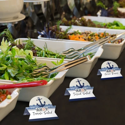 Big Dot Of Happiness Ahoy - Nautical - Baby Shower Or Birthday Party Tent Buffet Card - Table Setting Name Place Cards - Set Of 24 4 Big Dot Of Happiness Ahoy - Nautical - Baby Shower Or Birthday Party Tent Buffet Card - Table Setting Name Place Cards - Set Of 24 - Image 2