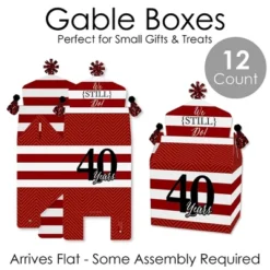 Big Dot Of Happiness We Still Do - 40th Wedding Anniversary - Treat Box Party Favors - Anniversary Party Goodie Gable Boxes - Set Of 12 -Party Planers Store GUEST f7ac285b 9f82 40a6 a37c 68348230bc67