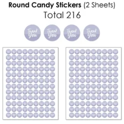 Big Dot Of Happiness Purple Elegantly Simple - Guest Party Favors Candy Favor Sticker Kit - 304 Pieces -Party Planers Store GUEST f8e0d269 de70 43f2 b258 74f8705e219c