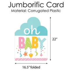 Big Dot Of Happiness Colorful Baby Shower - Baby Shower Giant Greeting Card - Big Shaped Jumborific Card -Party Planers Store GUEST f91ea01f fe95 43ce b225 659a6c842f07