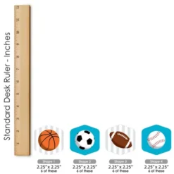 Big Dot Of Happiness Go, Fight, Win - Sports - Baby Shower Or Birthday Party Scavenger Hunt - 1 Stand And 48 Game Pieces - Hide And Find Game -Party Planers Store GUEST f92654bb ced8 4a78 a75d f57008f8e65c