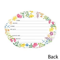 Big Dot Of Happiness Wildflowers - Shaped Fill-In Invitations - Boho Floral Party Invitation Cards With Envelopes - Set Of 12 -Party Planers Store GUEST f958b1fd bc69 4894 86af c39292e82d25