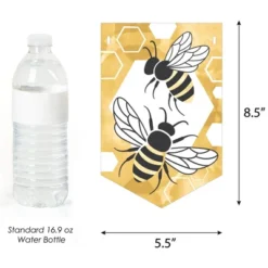 Big Dot Of Happiness Little Bumblebee - Bee Baby Shower Or Birthday Party Bunting Banner - Party Decorations - Sweet As Can Bee