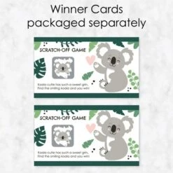 Big Dot Of Happiness Koala Cutie - Bear Birthday Party And Baby Shower Game Scratch Off Cards - 22 Count -Party Planers Store GUEST f9f1661a 4f9e 4c1d 9743 081efc607b0d