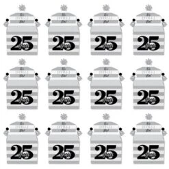 Big Dot Of Happiness We Still Do - 25th Wedding Anniversary - Treat Box Party Favors - Anniversary Party Goodie Gable Boxes - Set Of 12 -Party Planers Store GUEST f9f1c0fc 4460 4ca4 8a66 2f8ce7f9f694