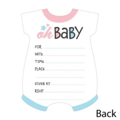 Big Dot Of Happiness Baby Gender Reveal - Shaped Fill-In Invitations - Team Boy Or Girl Party Invitation Cards With Envelopes - Set Of 12 -Party Planers Store GUEST f9f8a799 c2ca 4a97 acdf b8146c7facf1