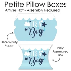 Big Dot Of Happiness It’s A Boy - Favor Gift Boxes - Blue Baby Shower/Blue Birth Announcement Petite Pillow Boxes - Set Of 20 -Party Planers Store GUEST faa18b04 942a 4500 86b5 3c8d675db869