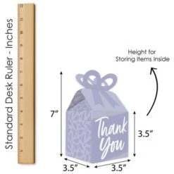 Big Dot Of Happiness Purple Elegantly Simple - Square Favor Gift Boxes - Guest Party Favors Bow Boxes - Set Of 12 -Party Planers Store GUEST face285f 5b12 43a2 a3ba f61235662de7