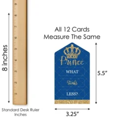 Big Dot Of Happiness Royal Prince Charming - Baby Shower Game Pickle Cards - Conversation Starters Pull Tabs - Set Of 12 -Party Planers Store GUEST fb13c8f5 f608 4598 aca3 f617e2d2f03b