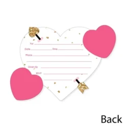 Big Dot Of Happiness Be My Galentine - Shaped Fill-in Invitations - Galentine's And Valentine's Day Party Invitation Cards With Envelopes - Set Of 12 -Party Planers Store GUEST fbde8905 4153 4696 b813 00881f6aa58b