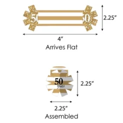 Big Dot Of Happiness We Still Do - 50th Wedding Anniversary - Anniversary Party Paper Napkin Holder - Napkin Rings - Set Of 24 -Party Planers Store GUEST fc4ac787 8068 4819 ad3b d4f48dba9647