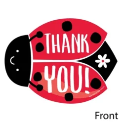 Big Dot Of Happiness Happy Little Ladybug - Shaped Thank You Cards - Baby Shower Or Birthday Party Thank You Note Cards With Envelopes - Set Of 12 -Party Planers Store GUEST fc579962 cb52 47d2 8351 1d051dd6457b