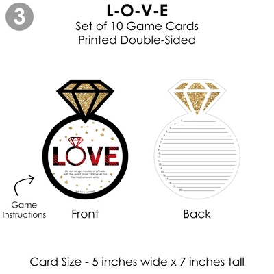 Big Dot Of Happiness Flannel Fling Before The Ring - 4 Buffalo Plaid Bridal Shower Games - 10 Cards Each - Gamerific Bundle 7 Big Dot Of Happiness Flannel Fling Before The Ring - 4 Buffalo Plaid Bridal Shower Games - 10 Cards Each - Gamerific Bundle - Image 5