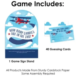 Big Dot Of Happiness Taking Flight - Airplane - How Many Candies Vintage Plane Baby Shower Or Birthday Party Candy Guessing Game -Party Planers Store GUEST fd279cd4 1029 4c27 bee2 cbc0ad4063f8