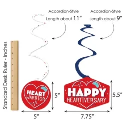 Big Dot Of Happiness Happy Heartiversary - CHD Awareness Hanging Decor - Party Decoration Swirls - Set Of 40 -Party Planers Store GUEST fd54267a e272 4ff2 874e 730b1d6bf5d9