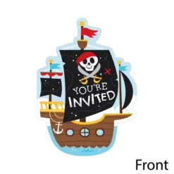 Big Dot Of Happiness Pirate Ship Adventures - Shaped Fill-In Invitations - Skull Birthday Party Invitation Cards With Envelopes - Set Of 12 7 Big Dot Of Happiness Pirate Ship Adventures - Shaped Fill-In Invitations - Skull Birthday Party Invitation Cards With Envelopes - Set Of 12 -Party Planers Store GUEST fd7e838a 0389 4d67 8dd3 aba7562278f9
