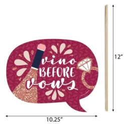 Big Dot Of Happiness Funny Vino Before Vows - Winery Bridal Shower Or Bachelorette Party Photo Booth Props Kit - 10 Piece -Party Planers Store GUEST fda64473 9303 4175 9ddf d839bf5aaf52