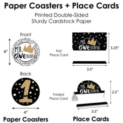 Big Dot Of Happiness 1st Birthday Little Mr. Onederful - Boy First Birthday Party Paper Charger & Table Decorations Chargerific Kit For 8 -Party Planers Store GUEST fde96692 93e9 4986 9fce 92a349c5ce8e