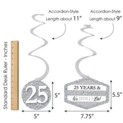 Big Dot Of Happiness We Still Do - 25th Wedding Anniversary - Anniversary Party Hanging Decor - Party Decoration Swirls - Set Of 40 12 Big Dot Of Happiness We Still Do - 25th Wedding Anniversary - Anniversary Party Hanging Decor - Party Decoration Swirls - Set Of 40 -Party Planers Store GUEST fe7e9164 7504 4d9b afd7 5c91b5838bad