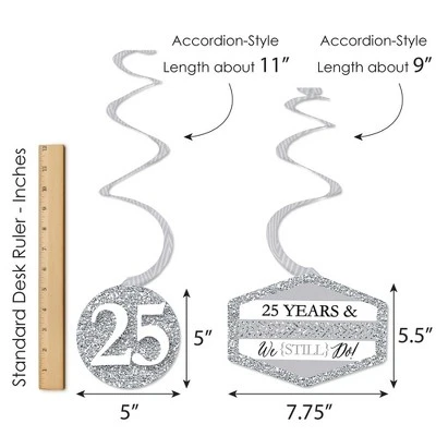 Big Dot Of Happiness We Still Do - 25th Wedding Anniversary - Anniversary Party Hanging Decor - Party Decoration Swirls - Set Of 40 7 Big Dot Of Happiness We Still Do - 25th Wedding Anniversary - Anniversary Party Hanging Decor - Party Decoration Swirls - Set Of 40 - Image 5