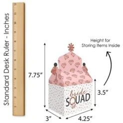 Big Dot Of Happiness Bride Squad - Treat Box Party Favors - Rose Gold Bridal Shower Or Bachelorette Party Goodie Gable Boxes - Set Of 12 -Party Planers Store GUEST fed9c06a 7aa5 4363 ac9f 4bb15bb09d90