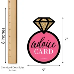 Big Dot Of Happiness Girls Night Out - Ring Wish Card Bridal Shower Or Bachelorette Party Activities - Shaped Advice Cards Game - Set Of 20 -Party Planers Store GUEST fede27a8 1e7d 4d08 9b43 1c4a9b6a33df